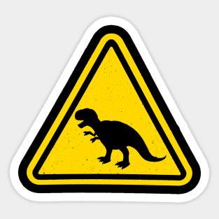 Beware T-rex Sticker